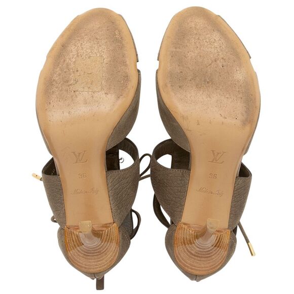 Louis Vuitton Suede Gladiator Sandals - Size 6 / 36 - Picture 6 of 8